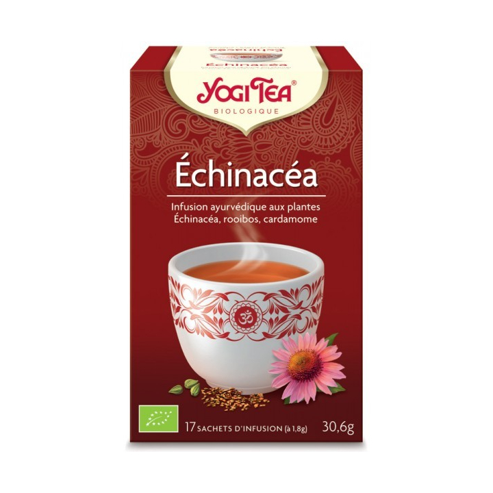 Infusion Aux Plantes Echinacéa Bio 17 Sachets 1,8g YOGI TEA