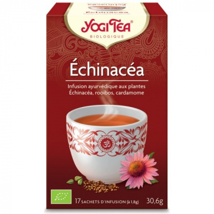 Infusion Aux Plantes Echinacéa Bio 17 Sachets 1,8g YOGI TEA