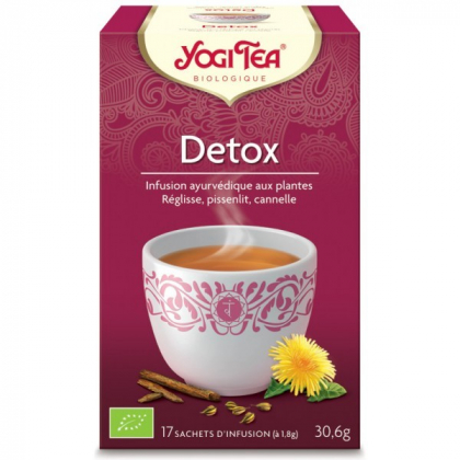 Infusion Aux Plantes Detox Bio 17 Sachets 1,8g YOGI TEA