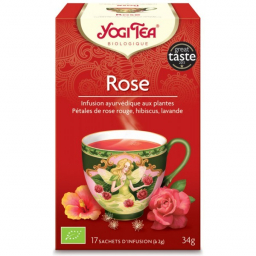 Infusion Aux Plantes Rose Bio 17 Sachets 2g YOGI TEA