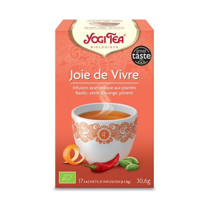 Infusion Aux Plantes Joie De Vivre Bio 17 Sachets 1,8g YOGI TEA