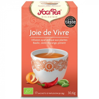 Infusion Aux Plantes Joie De Vivre Bio 17 Sachets 1,8g YOGI TEA