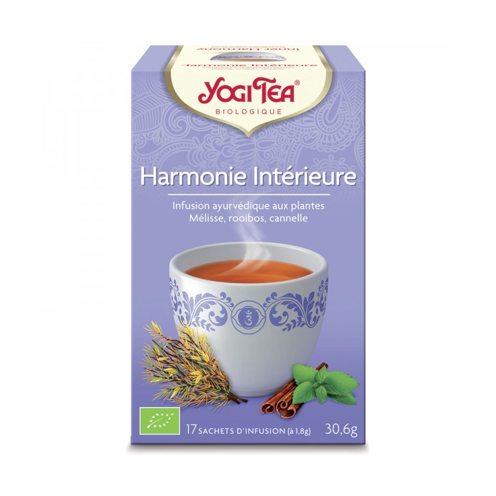 Infusion Aux Plantes Harmonie Intérieur Bio 17 Sachets 1,8g YOGI TEA