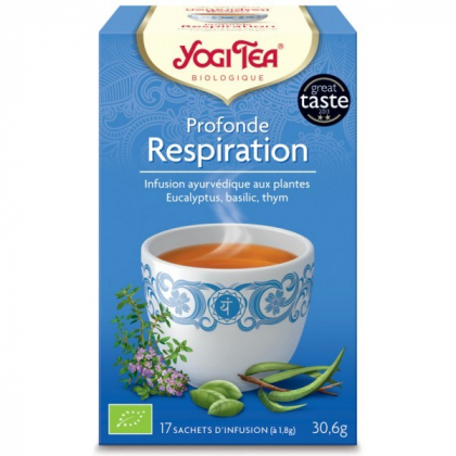 Infusion Aux Plantes Profonde Respiration Bio 17 Sachets 1,8g YOGI TEA