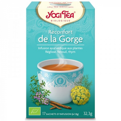 Infusion Aux Plantes Réconfort De La Gorge Bio 17 Sachets 1,9g YOGI TEA