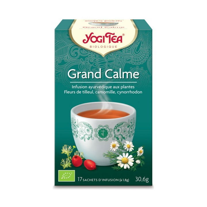 Infusion Aux Plantes Grand Calme Bio 17 Sachets 1,8g YOGI TEA