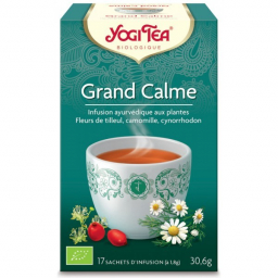 Infusion Aux Plantes Grand Calme Bio 17 Sachets 1,8g YOGI TEA