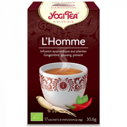 Infusion Aux Plantes l'Homme Bio 17 Sachets 1,8g YOGI TEA