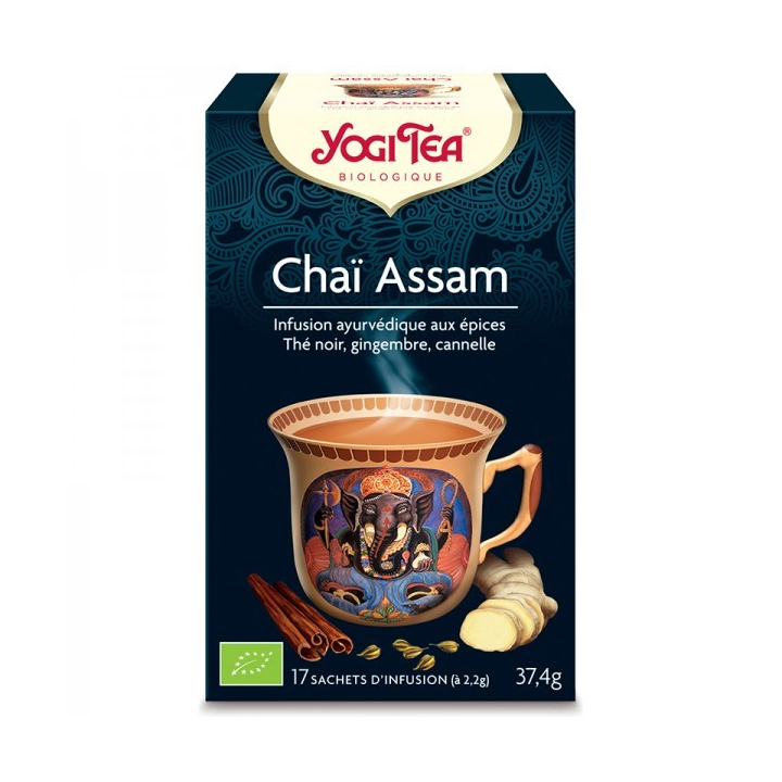 Infusion Chaï Assam Bio 17 Sachets 2,2g YOGI TEA