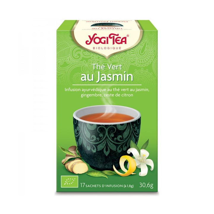 Thé Vert Au Jasmin Bio 17 Sachets 1,8g YOGI TEA