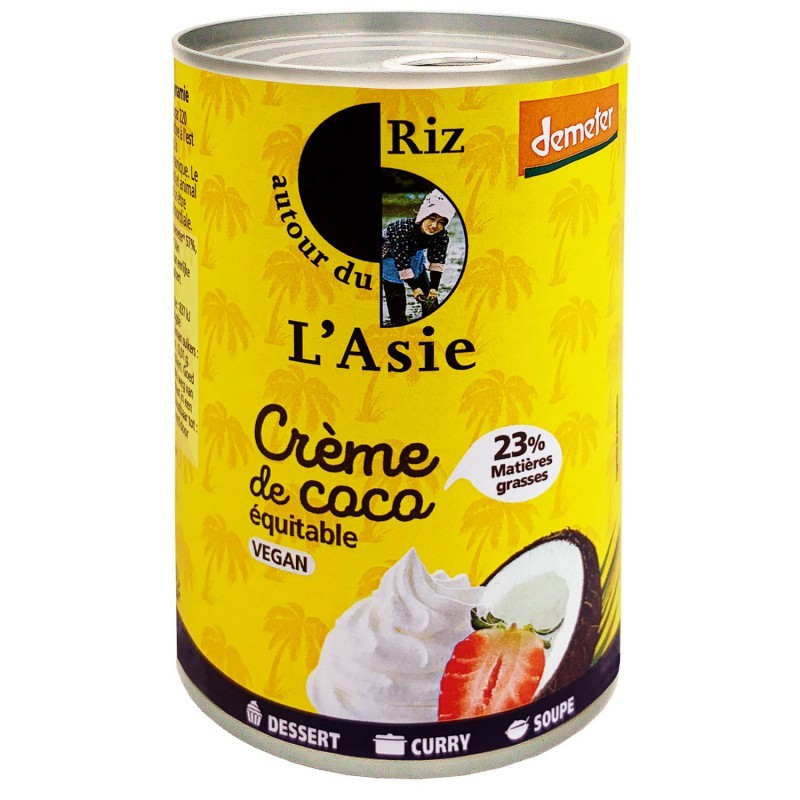 Crème lait de coco cuisine BIO, 20 cl