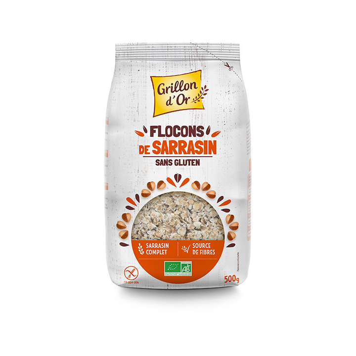 Flocons de sarrasin sans gluten - 500g Grillon d'Or