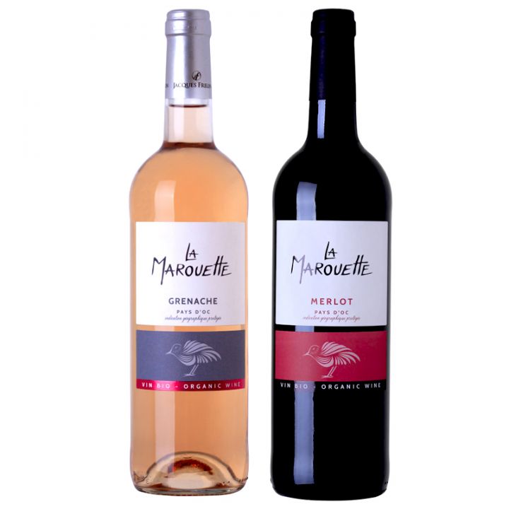 Coffret vin du Languedoc BIO 3 bouteilles blanc, rosé et rouge IGP Pay