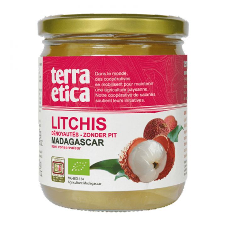 Litchis bio dénoyautés issus du commerce équitable - 425g