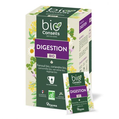 Infusion digestion légère Bio ELEPHANT : la boite de 20 sachets à Prix  Carrefour