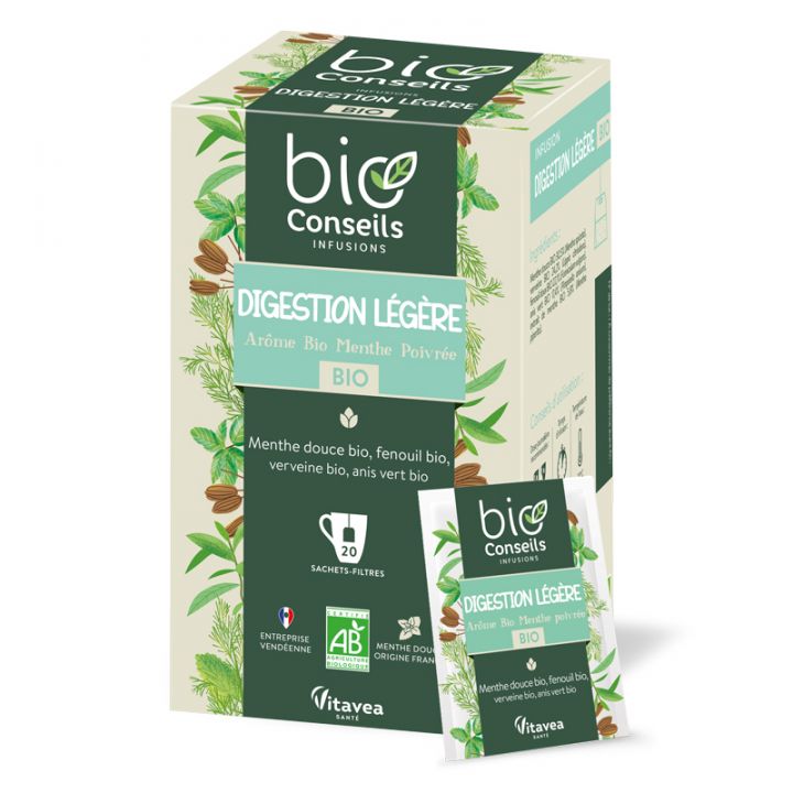 Fleurance Nature Infusion Digestion Bio, 20 pièces - Boutique en ligne  Ecco Verde