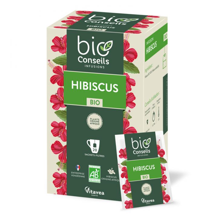 Une infusion fruitée : notre thé à l'hibiscus Bio