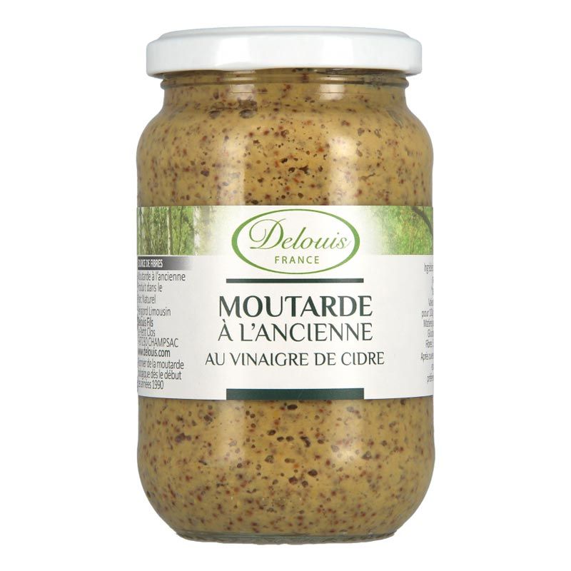 Moutarde à l'ancienne au vinaigre de cidre bio - 350g