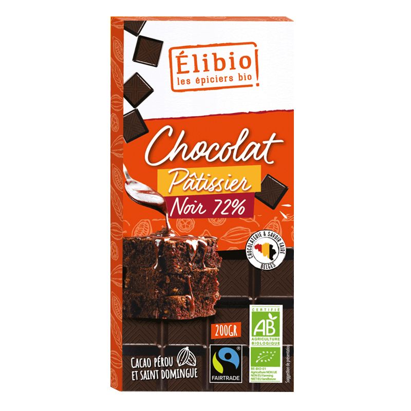 Chocolat noir bio 100% du Pérou issu du Commerce Equitable