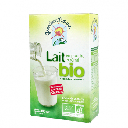 Lait en poudre bio 1% MG - Boite de 300g - DDM 04/2023