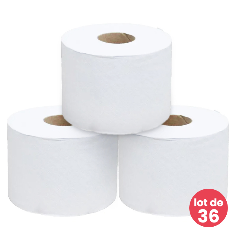 Lot de 36 rouleaux papier toilettes (L)112 m, blanc TORK