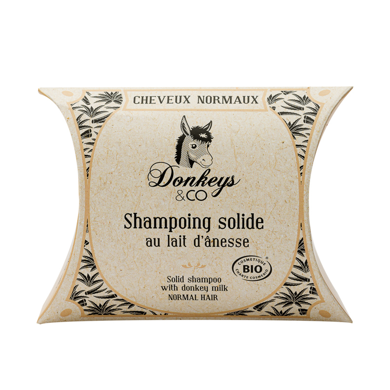 Shampoing solide au lait d'ânesse - Cheveux normaux - 75g