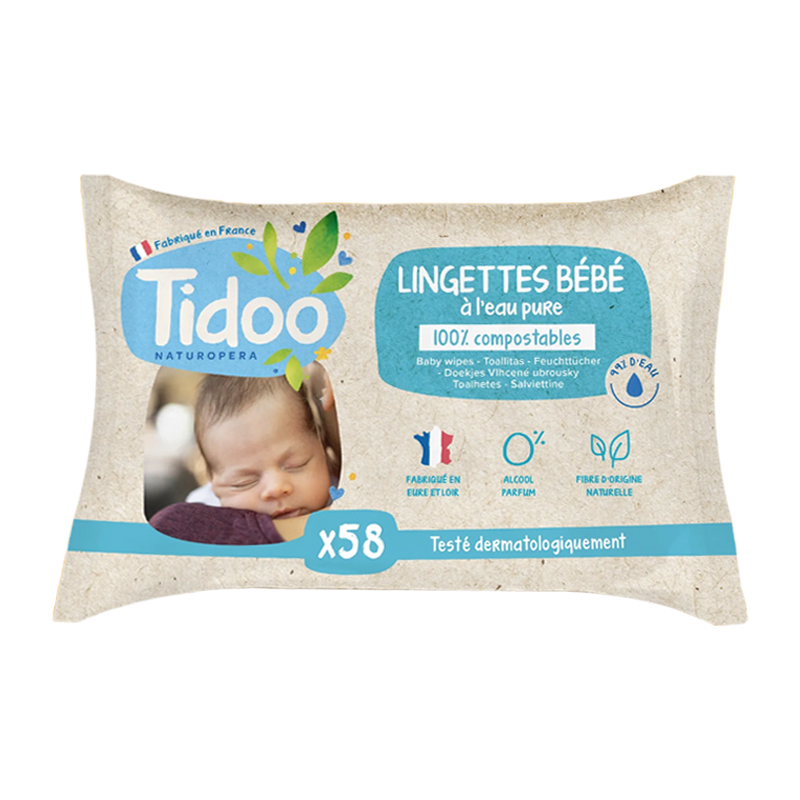 PHARMACTIV Les Lingettes Bébés Dévidoir/64 - 100% Biodégradables et  Compostables