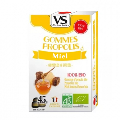 Gomme propolis au miel sans sucre - 45g