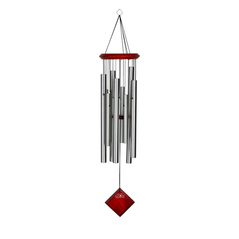 TICFOX Cloche à Vent Triangle en Fer avec Oiseau Rouge carillons éoliens du  Nord du Pays Décoration d'intérieur et d'extérieur pour Porte Porche