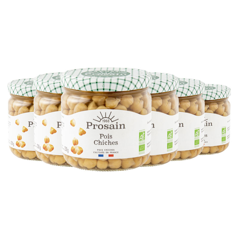 Pois chiches bio - Lot de 6x345g