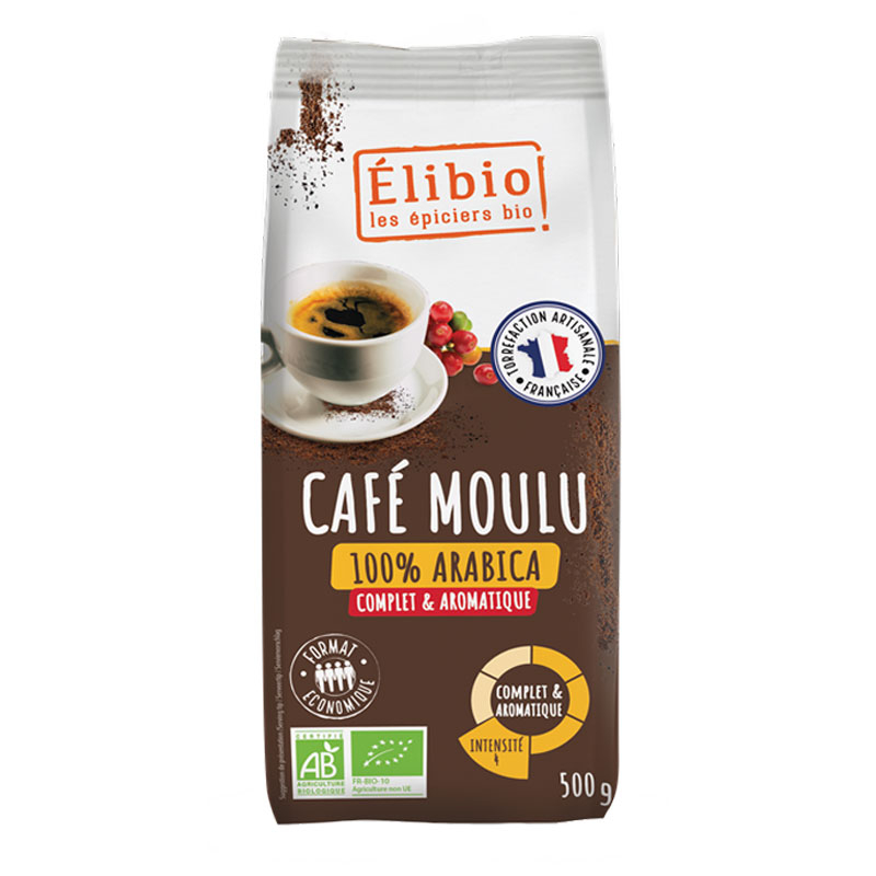 Café bio moulu - 100% Arabica - 500g