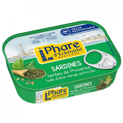 Sardines aux herbes de Provence et huile d’olive bio - 135g