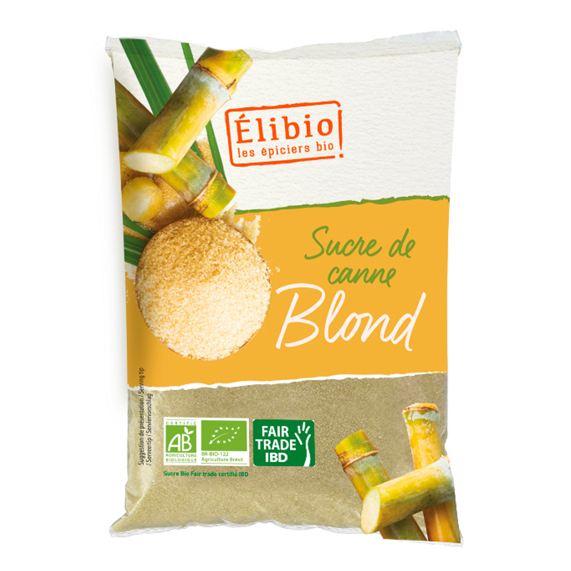 Sucre de canne blond bio - 1kg