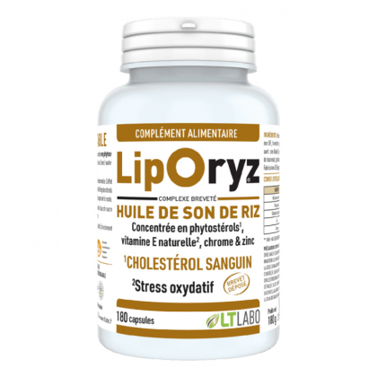 Liporyz - Régulation du cholestérol - 180 capsules