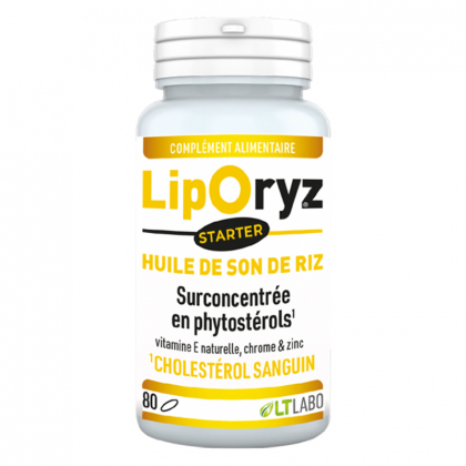 Liporyz starter - Régulation du cholestérol - 80 capsules 