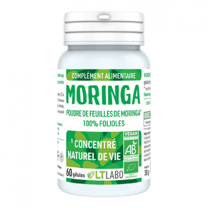 Moringa pure bio - Vitalité générale - 60 gélules