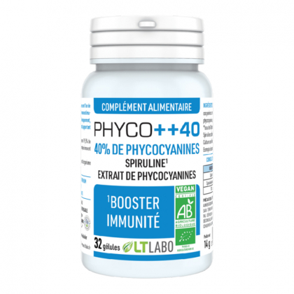 Phyco++ 40 bio - Booster d'immunité - 24 gélules