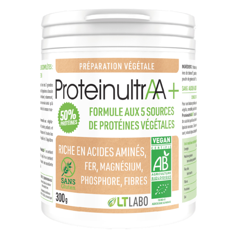 ProteinultrAA + bio - Protéines végétales - 300g