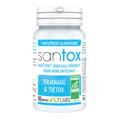 Santox bio - Drainage et détox - 30 gélules