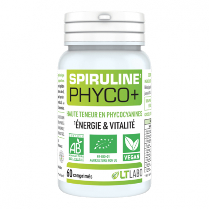 Spiruline Phyco+ bio - Énergie et vitalité - 180 comprimés