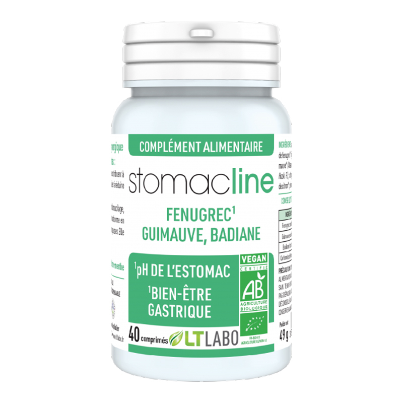 Stomacline bio - Bien-être gastrique - 40 comprimés