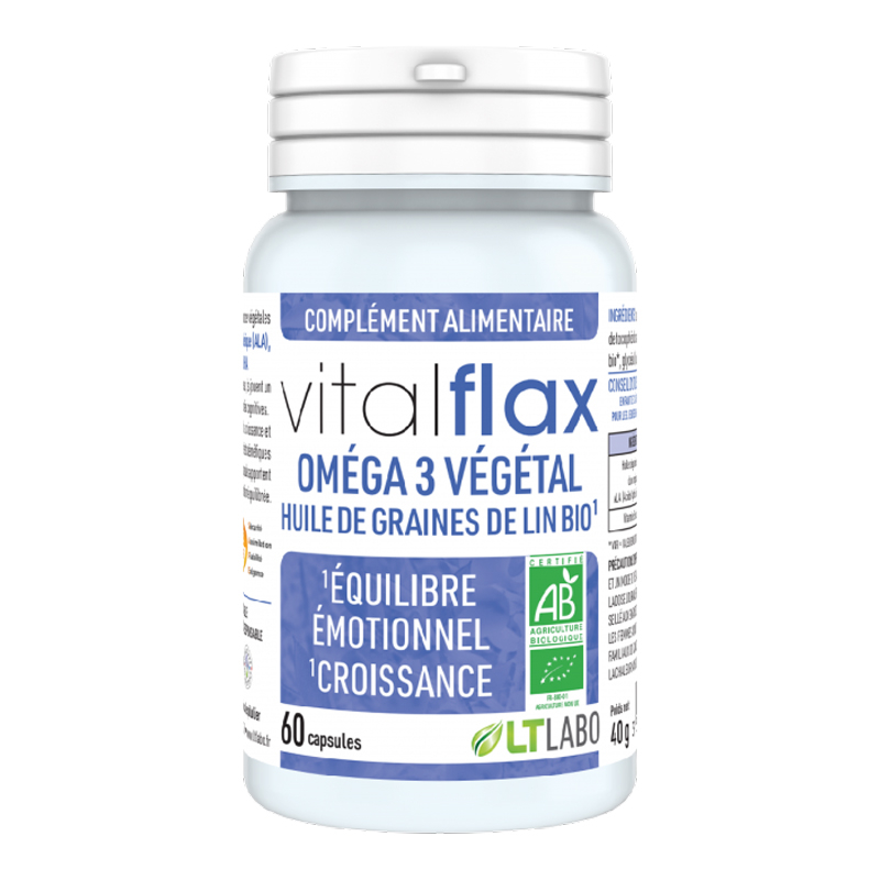 Vitalflax bio - Équilibre émotionnel - 60 capsules