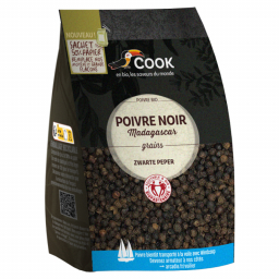 Poivre noir bio en grains - 150g