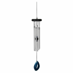 Carillon à vent Woodstock Chimes - Agate azur - 43cm