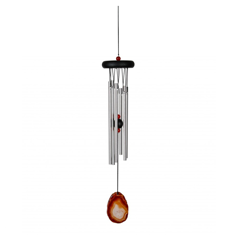 Carillon à vent Woodstock Chimes - Agate marron - 43cm