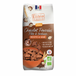 Céréales au chocolat bio fourrées à la pâte à tartiner - 375g