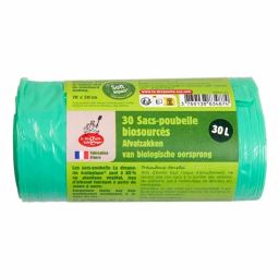 Sacs poubelle 30L en bioplastique- Rouleau de 30x30L