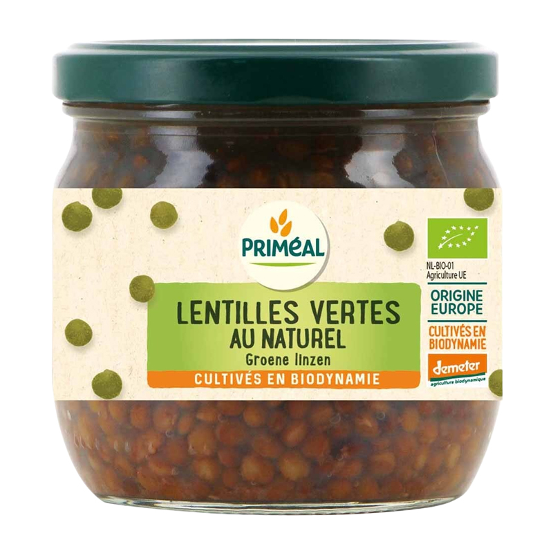 Lentilles vertes au naturel Demeter - 370ml