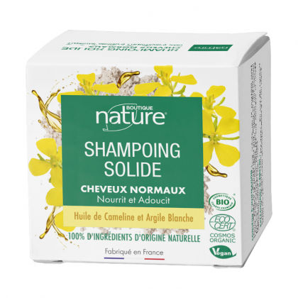 Shampoing solide cheveux normaux bio - 80ml