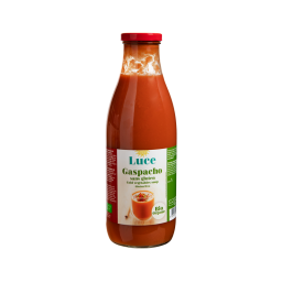 Gaspacho de tomates bio 1 litre- Luce -bouteille verre -belvibio